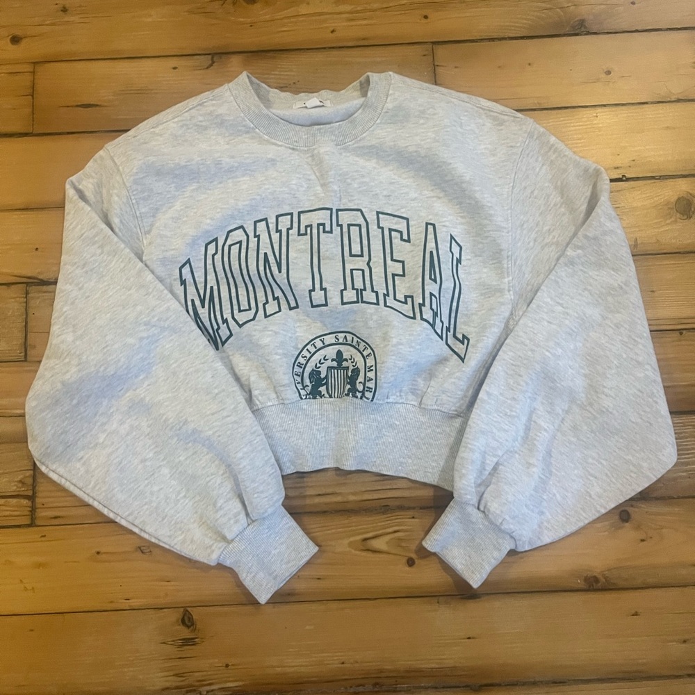 Garage Montreal cropped crewneck sweatshirt